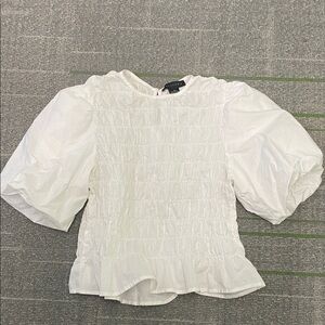 Sanctuary Women's Puff Sleeve Smocked Top